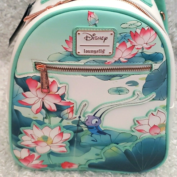 NWT Loungefly Mulan mini backpack and cardholder set - Picture 5 of 16